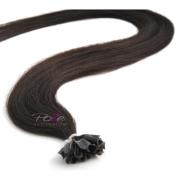 Poze Hairextensions Poze Keratin Standard 40cm 1B Midnight Brown