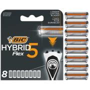 BIC Hybrid 5 Flex Refill 8 stk