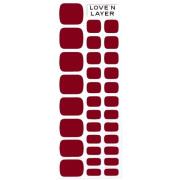 Love'n Layer   Solid Toe Layers Burgundy Red