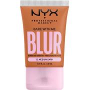 NYX PROFESSIONAL MAKEUP Bare With Me Blur Tint Foundation 12 Medi