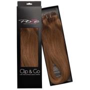 Poze Hairextensions Poze Clip&Go Löshår Äkta 7BN Mocca Brown 7 de