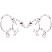 Dazzling J11 2-Pack Hoops Silver