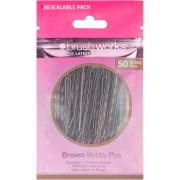 Brushworks Brown Bobby Pins