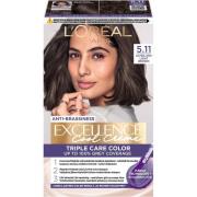 Loreal Paris Excellence Cool Creme Triple Care Color 5,11 Ultra A