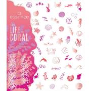 essence Live Life In Coral Nail Stickers