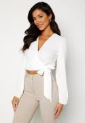 BUBBLEROOM Jolie Wrap Top White L