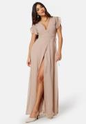 Bubbleroom Occasion Grienne Wrap Gown Dusty pink S