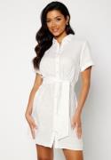 Bubbleroom Care Alyssa Linen dress Offwhite 44