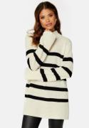 BUBBLEROOM Remy Striped Sweater White / Striped L