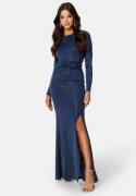 Bubbleroom Occasion Meniva Sparkling Gown Dark blue XL