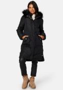 Happy Holly Nilla Long Padded Jacket Black 32/34