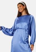 Bubbleroom Occasion Khrista Satin Dress Blue 2XL