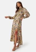 Bubbleroom Occasion Nagini Printed Dress Yellow / Patterned 38
