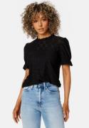 VILA Vikawa S/S Flounce Top Black XS