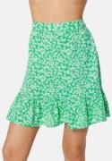 Pieces Nya HW Skirt Irish Green AOP:Flow XL