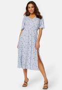 BUBBLEROOM Melanie butterfly sleeve dress Blue / Patterned XS