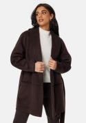 BUBBLEROOM Lilah Belted Wool Coat Brown L