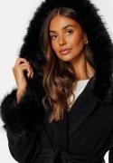 Chiara Forthi Charisma Wool Blend Coat Black L