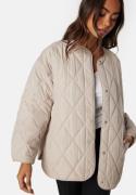 Pieces Pcstella Quilted Jacket Silver Grey S