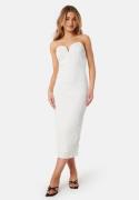 VERO MODA Vmcora tube wavy calf dress bride Blanc De Blanc XL