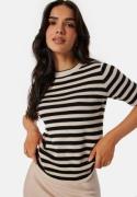 Object Collectors Item Objester S/S new knit pullover Sandshell Stripes:Black M
