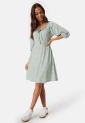 Happy Holly Soft Puff Sleeve Dress Green/Floral 40/42