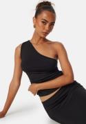 BUBBLEROOM One Shoulder Top Black XS