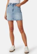 VERO MODA Vmtessa High Rise short denim skirt Light Blue Denim L