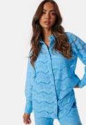 YAS Yaslarisso LS Lace Shirt Blue S