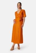 SELECTED FEMME Slfallesandra Ankle Wrap Dress Orange red 42