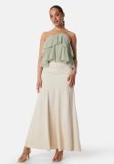 Bubbleroom Occasion Viscose Maxi Skirt Cream 46