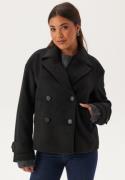 BUBBLEROOM Short Wool Blend Jacket Black XS