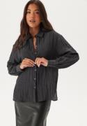 BUBBLEROOM Button Structure Shirt Dark grey XL