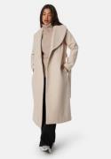 BUBBLEROOM Shawl Collar Coat Sand S