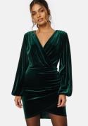 Bubbleroom Occasion Leija Velvet Dress Dark green M