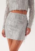 ONLY Spacy Short Sequins Skirt Vapor Blue/Silver Sequins XS