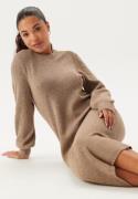 Object Collectors Item Objditte Re L/S KNIT MIDI DRES Desert Taupe Detail:melange XS