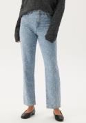 VILA Vichris Denim Pants Light Blue Denim Aop:jaquard 34