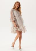 Ida Sjöstedt River Dress Pale Mushroom/SILVER GLITTERIL 34