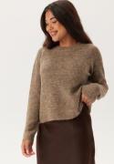 Pieces Ellen LS O-Neck Knit Fossil M