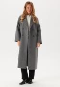 BUBBLEROOM Raglan Sleeve Wool Blend Coat Grey melange S