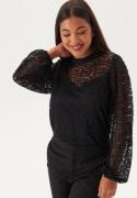 VILA Viglaze L/S TOP/R TOP/R TOP/R  Black Beauty S