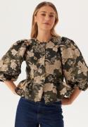 VILA Viothea 3/4 PEPLUM JACQUARD TO Black Beauty 40