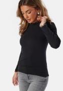 ONLY Onlleslie L/S LACE MIX TOP JRS Black L