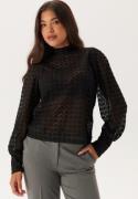 VERO MODA Vmbecca Ls High Neck Lace Top Black M