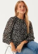 Object Collectors Item Objmila L/S Top Sandshell/Black Leaves 40