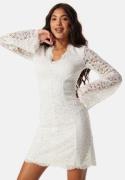 Bubbleroom Occasion Scallop Edge Lace Dress White M