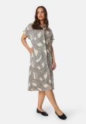 Object Collectors Item Objjulia Ss Shirt Dress Sandshell/AOP BLACK LINES 40