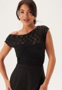 BUBBLEROOM Lace Top Black L