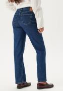 Pieces Pckelly Mw Straight Jeans Dark Blue Denim 31/32